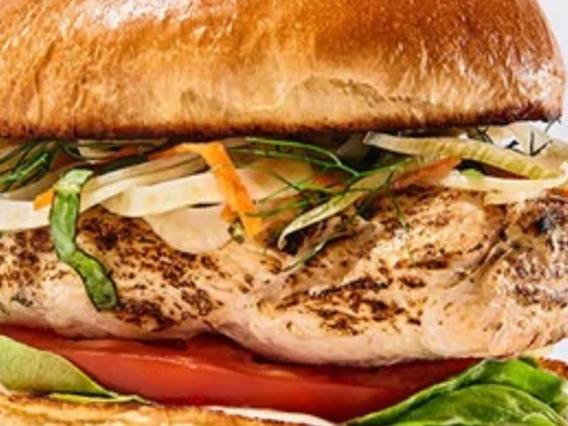 Grilled chicken filet sandwich