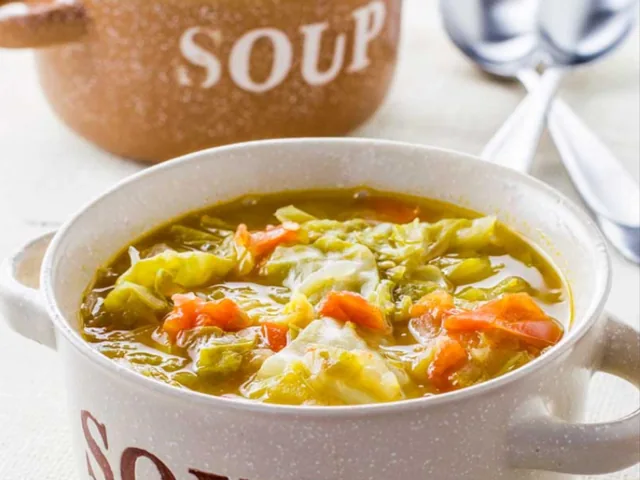 Chicken noodle soup with vegetables